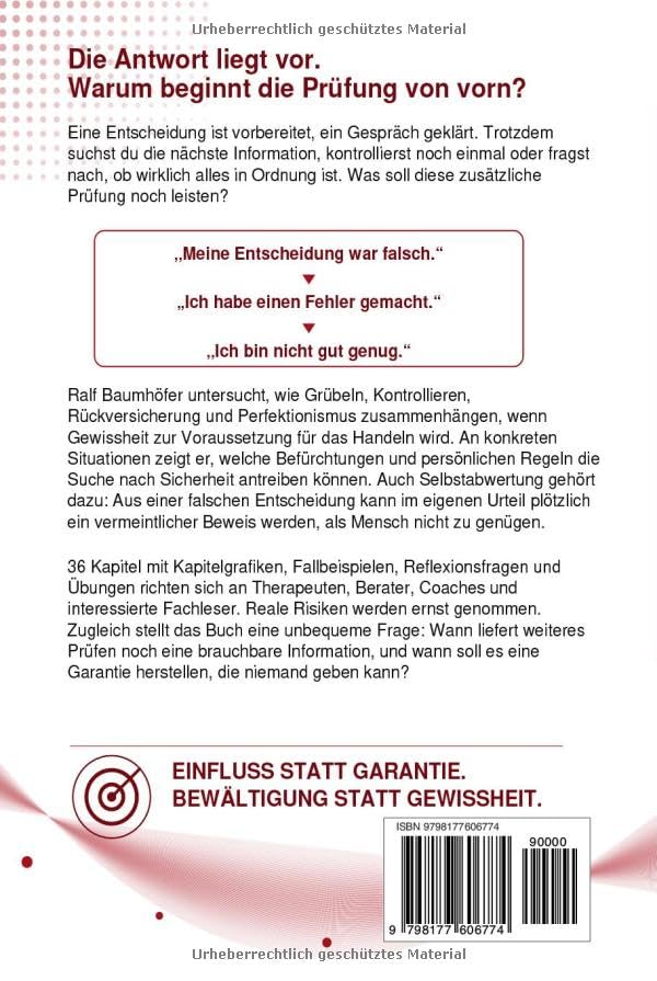 Rückseite „Erst wenn ich sicher bin“